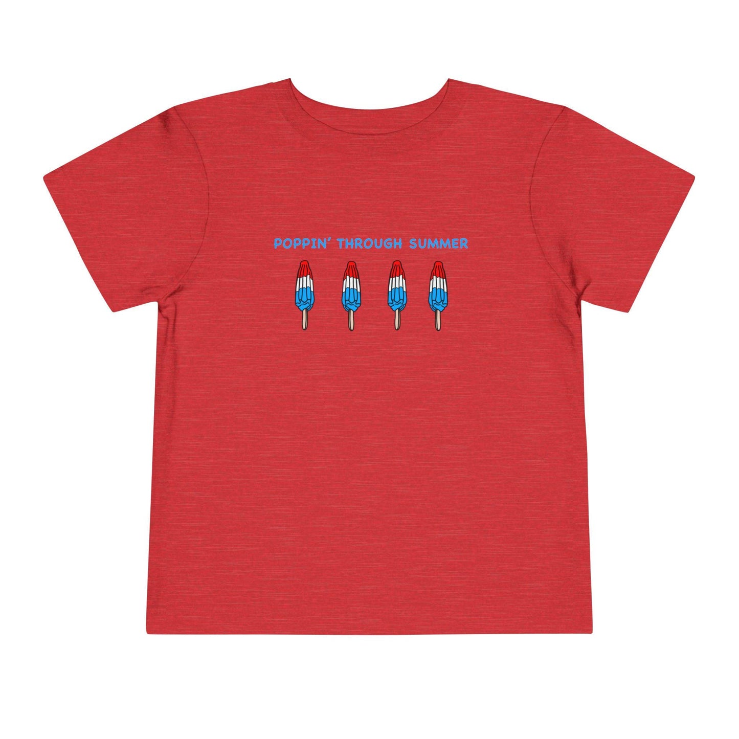 Popsicle Toddler Short Sleeve Tee Summer T-Shirt July 4th Shirts Red White and Blue