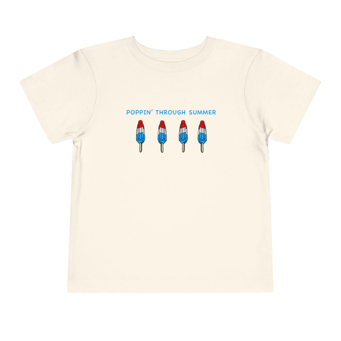 Popsicle Toddler Short Sleeve Tee Summer T-Shirt July 4th Shirts Red White and Blue