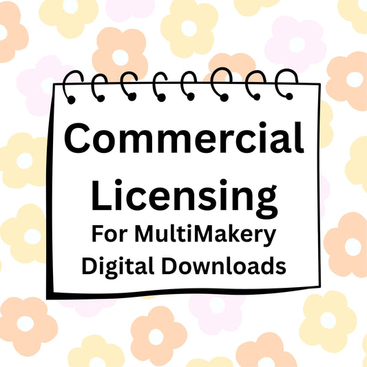 Commercial License Per Digital Design- Purchase In Addition To EACH DIGITAL DOWNLOAD- Permission To Make Up To 500 Physical Products