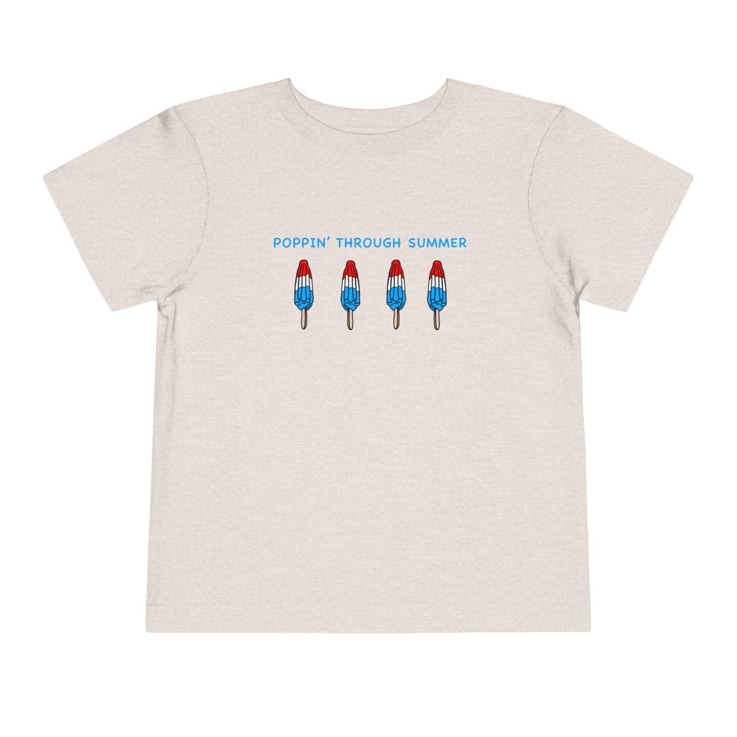 Popsicle Toddler Short Sleeve Tee Summer T-Shirt July 4th Shirts Red White and Blue