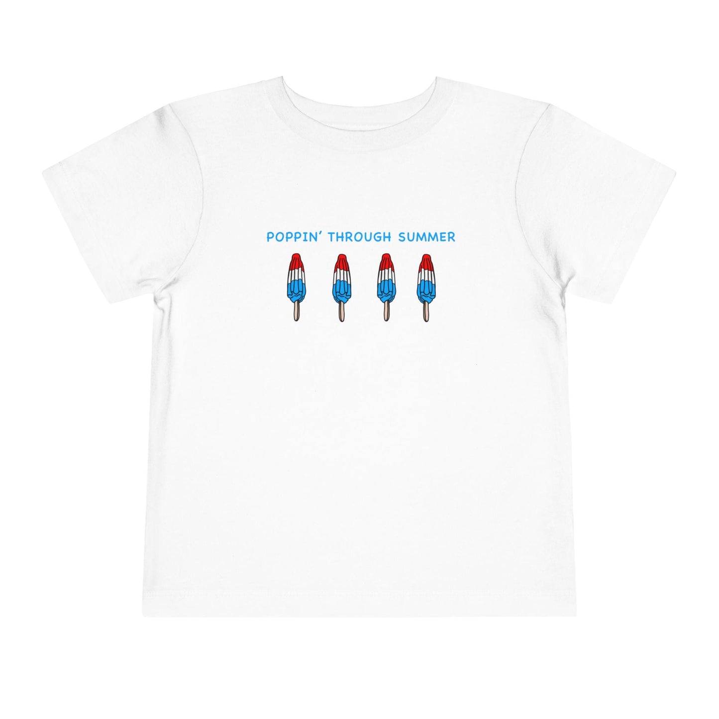 Popsicle Toddler Short Sleeve Tee Summer T-Shirt July 4th Shirts Red White and Blue