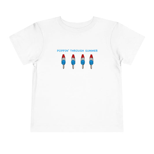Popsicle Toddler Short Sleeve Tee Summer T-Shirt July 4th Shirts Red White and Blue