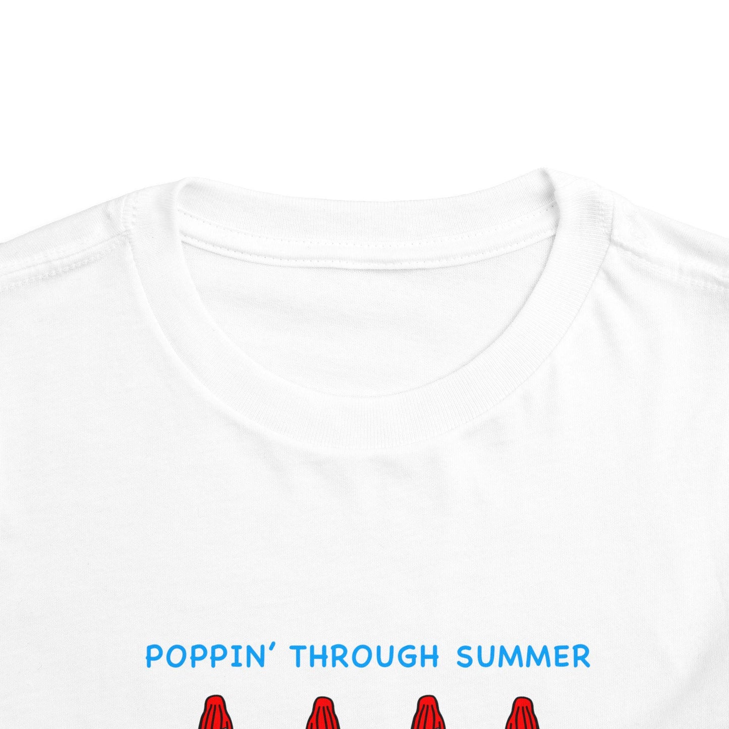 Popsicle Toddler Short Sleeve Tee Summer T-Shirt July 4th Shirts Red White and Blue